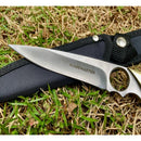 Faca Yukio Blademaster Fulltang Dourada + Bainha