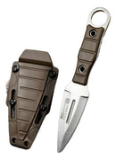 Mini Faca Russa Fulltang 440c Edc uso cotidiano Bainha Kydex Kaqui