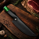 Faca Chef Esmeralda Premium Aço Inox Padrão Damasco Cabo Profissional