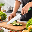 Faca Chef Esmeralda Premium Aço Inox Padrão Damasco Cabo Profissional