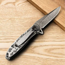 Canivete Lobo Relevo 17,5cm C/ Clip + Trava