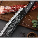 Faca de Chef Cutelo Dragão Aço Inoxidável 30cm Profissional