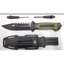 Faca Sobrevivência Crusoe Personalizada com Pederneira + Bússola