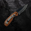 Canivete Pear Wood Madeira de Pera Lâmina Inox Black