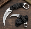 Faca Karambit Full Tang em Aço D2 com Cabo G10