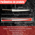 Faca Sashimi Takeda Cabo Sândalo Aço Inox 5Cr13Mov