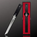 Faca Japonesa OheyO Premium Aço Inox Cabo Ébano Negra para Culinária e Uso Diário