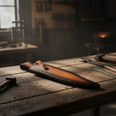 Facão Hibben Old West Bowie em Aço Inox com Bainha de Couro