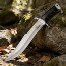 Facão Hibben Spartan Bowie em Aço Inox com Bainha de Couro