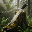 Facão Hibben Spartan Bowie em Aço Inox com Bainha de Couro