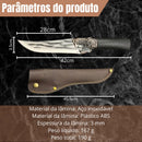 Faca artesanal para churrasco em aço inoxidável, vista 2