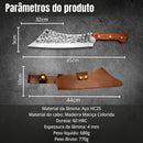 Facão Artesanal 45 cm em Aço HC25 com Bainha de Couro — foto 2
