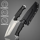 Faca de Aventura 28.5cm Aço DC53 Fibra Nylon + Bainha Kydex